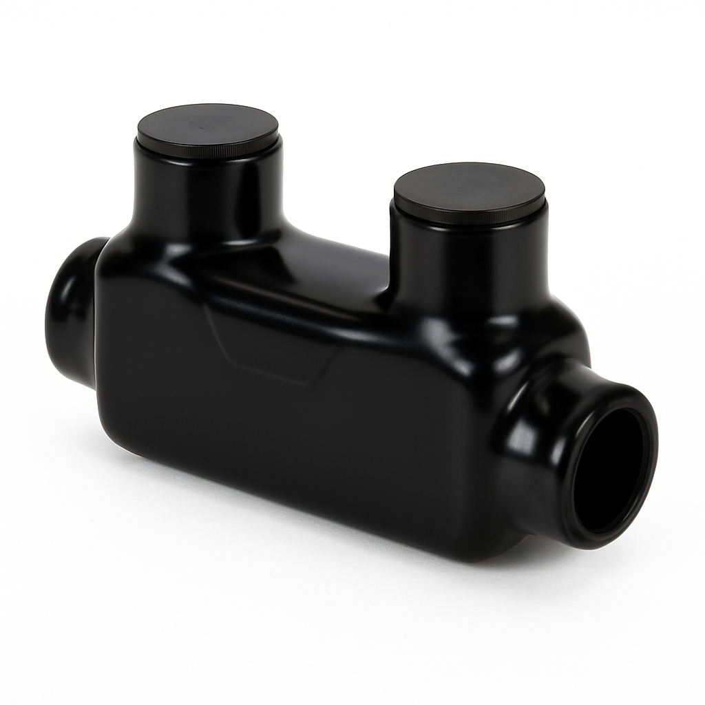 Malibu IC-1 One-Port In-Line Splice Insulated Connector for #4, #2, 1/0, 2/0, 3/0, 250, 500 MCM, 750 MCM