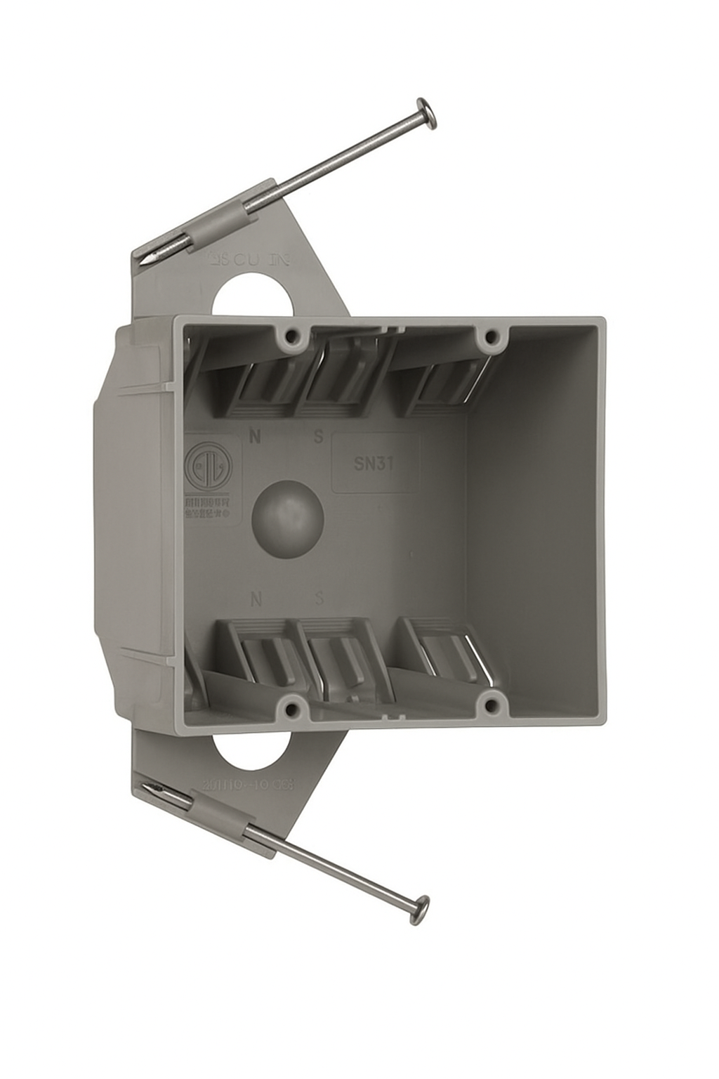 Malibu MapleBox™ P4SN-32 4" Square Switch Box – New Work, 32 Cubic