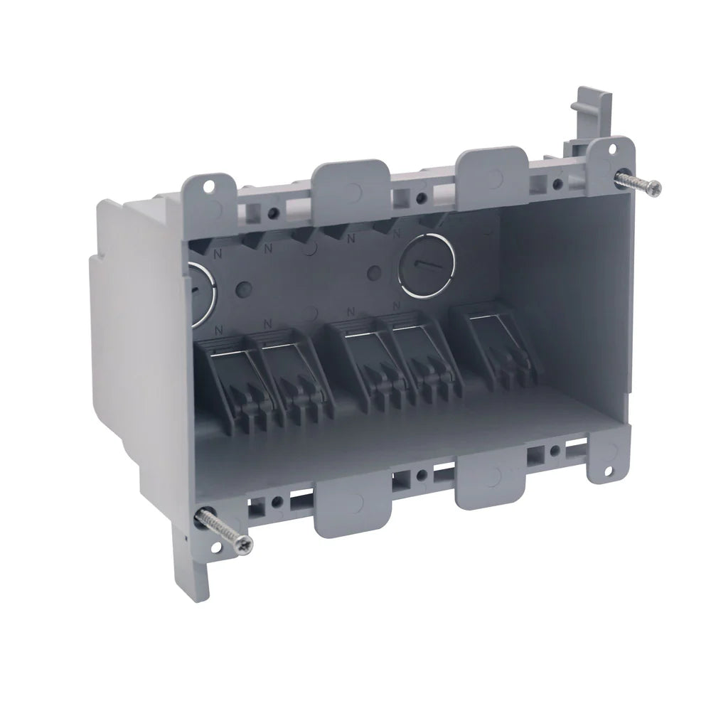Malibu P3GT Non-Metallic Three-Gang Outlet Box - Old Work, 38 Cubic