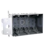Malibu MapleBox™ P3GADJ-V Non-Metallic Three-Gang Adjustable Vertical Wall Box - New Work, 49 Cubic