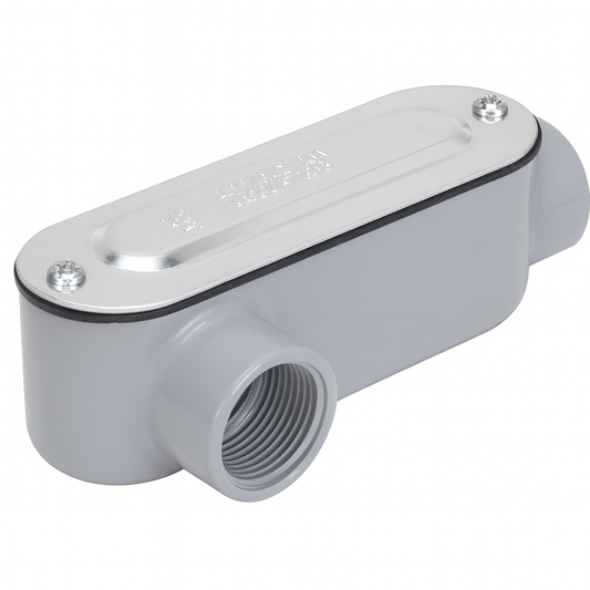 Malibu LR Threaded Conduit Body with Cover & Gasket – 1/2" to 2"