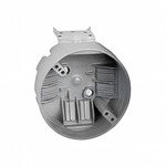 Malibu MapleBox™ CFB-2 Non-Metallic Four-Inch Round Ceiling Fan Box, L-Bracket, 20 Cubic