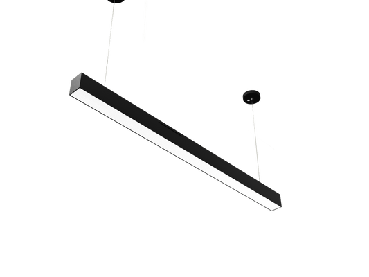 Malibu LightStream™ 4 ft. LED Linear Light - Selectable Wattage & Color, Suspended Up/Down Lighting (4 - Pack, Black) - Malibu