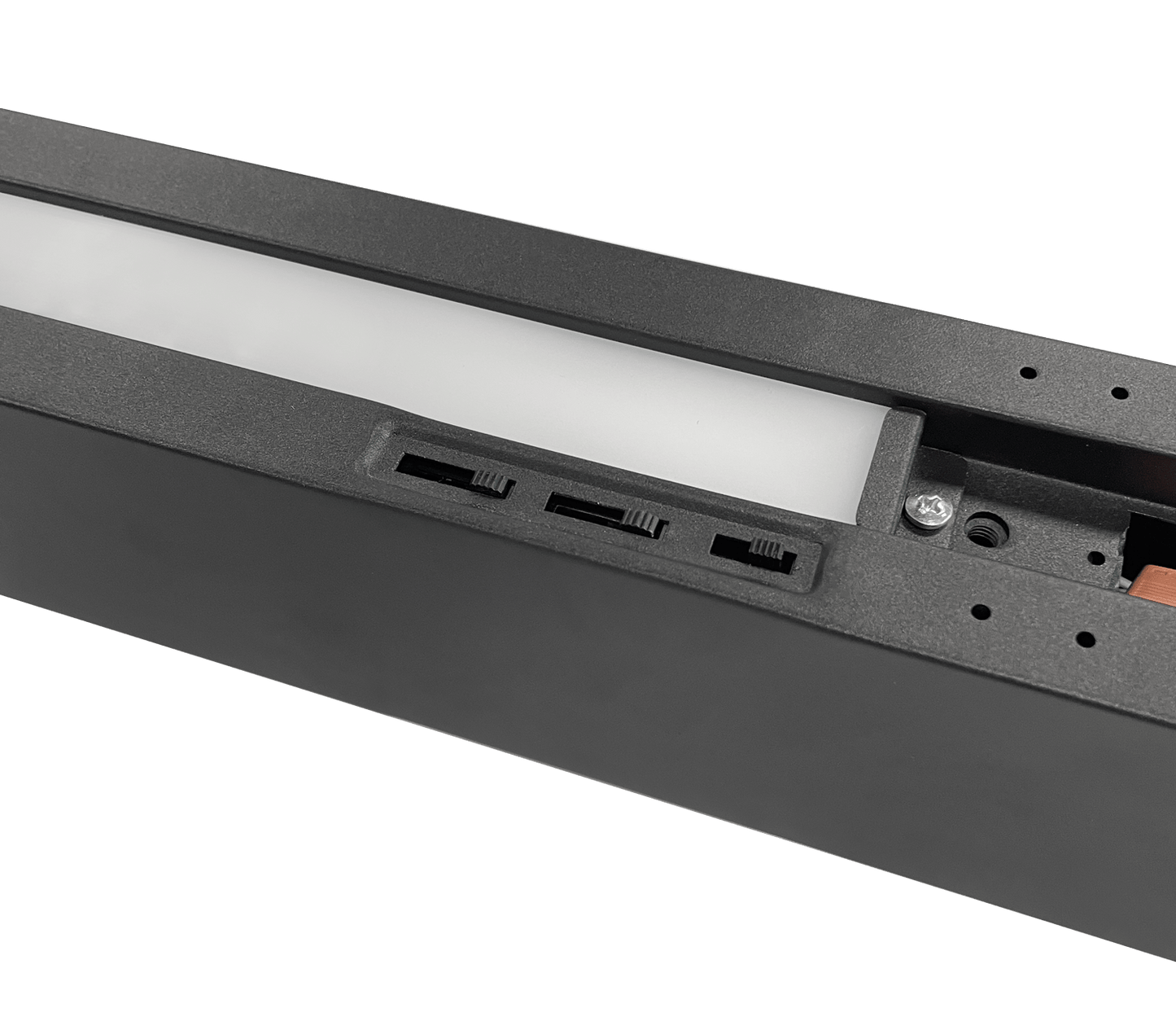 Malibu LightStream™ 4 ft. LED Linear Light - Selectable Wattage & Color, Suspended Up/Down Lighting (4 - Pack, Black) - Malibu