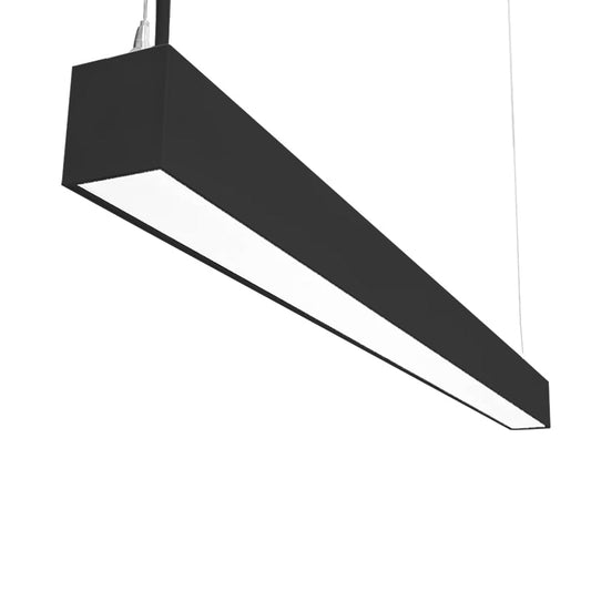 Malibu LightStream™ 8 ft. LED Linear Light - Selectable Wattage & Color, Suspended Up/Down Lighting (2 - Pack, Black) - Malibu