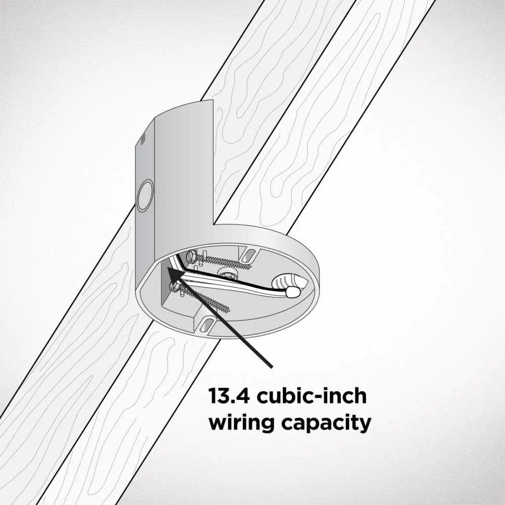Non-Metallic 4" Saddle Type Ceiling Fan Box - Malibu