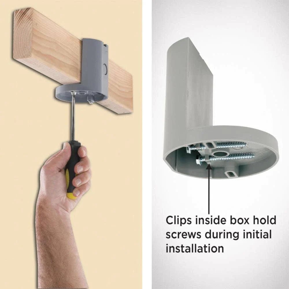 Non-Metallic 4" Saddle Type Ceiling Fan Box - Malibu