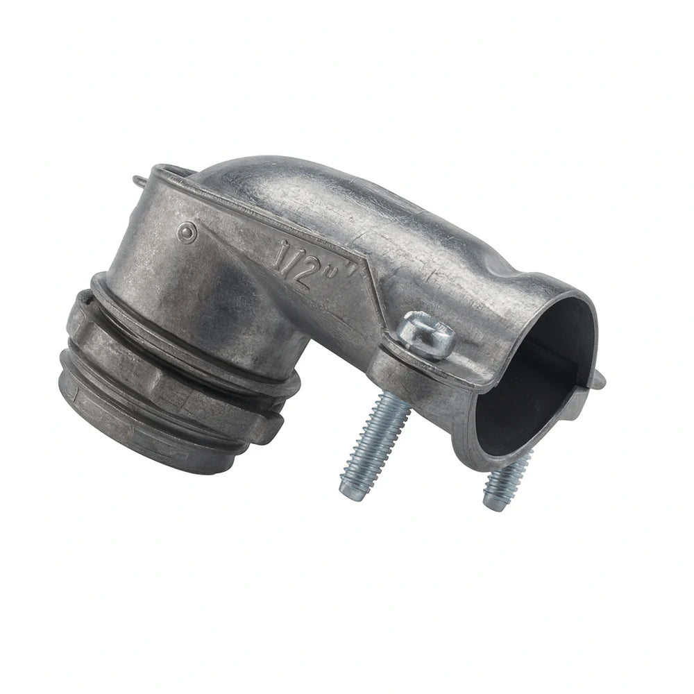 Malibu Knecht™ 90° AC/MC/BX Squeeze Connector – Available in 3/8" to 2" Sizes