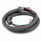 Malibu PowerSeal™ MW Power Whip Assembly Kit – 1/2" & 3/4" x 4ft/6ft Metallic Liquid Tight, 10 Gauge Wire, Flexible Electrical Conduit with Straight & 90° Fittings