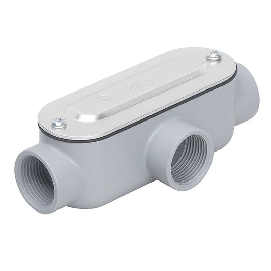 Malibu T Threaded Conduit Body with Cover & Gasket – 1/2" to 2"