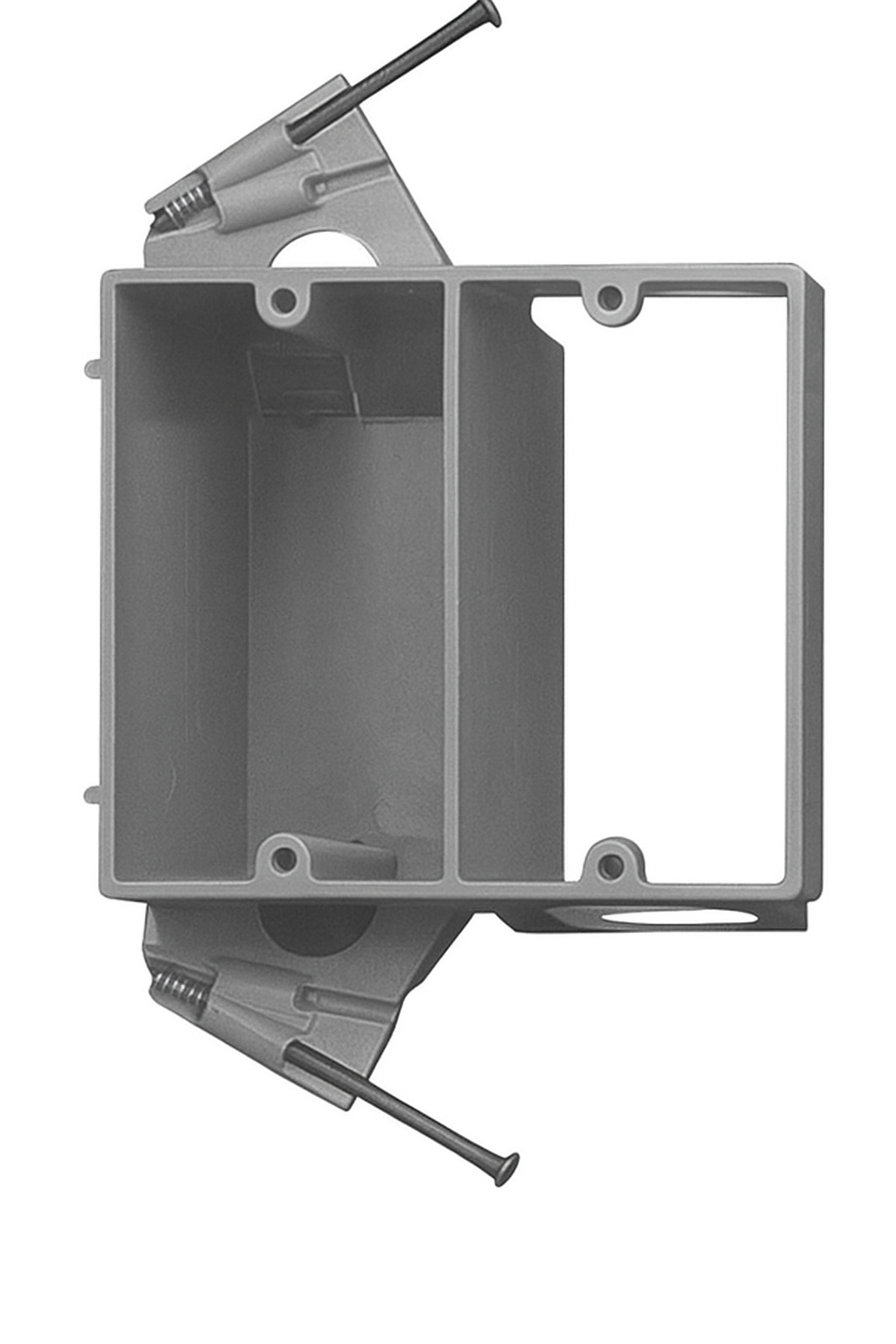 Malibu MapleBox™ LVB2-DVN Two-Gang Non-Metallic Dual-Voltage Mounting Bracket Box, 18 Cubic Inch