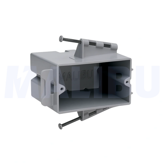 Malibu P1GN-H Non-Metallic One-Gang Horizontal Wall Box - New Work, 22 Cubic