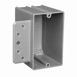 Malibu MapleBox™ P1GSB Non-Metallic One-Gang Outlet Box with Side Bracket - New Work, 18 Cubic