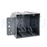 Malibu MapleBox™ P2GSB Non-Metallic Two-Gang Outlet Box with Side Bracket - New Work, 32 Cubic