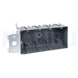 Malibu MapleBox™ P4GADJ-V Non-Metallic Four-Gang Adjustable Vertical Wall Box - New Work, 68 Cubic