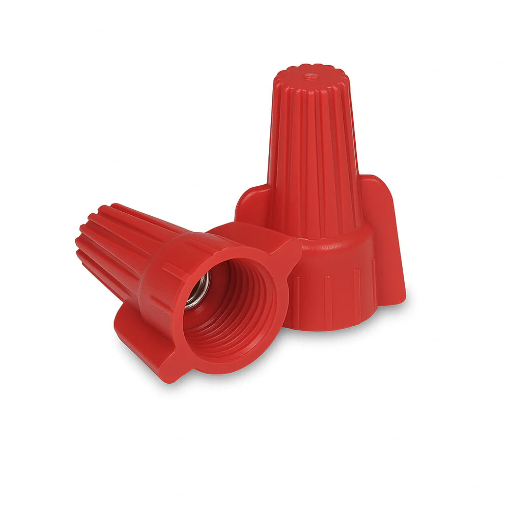 Screw-On Winged Wire Connectors- Tan, Red, Yellow, Blue