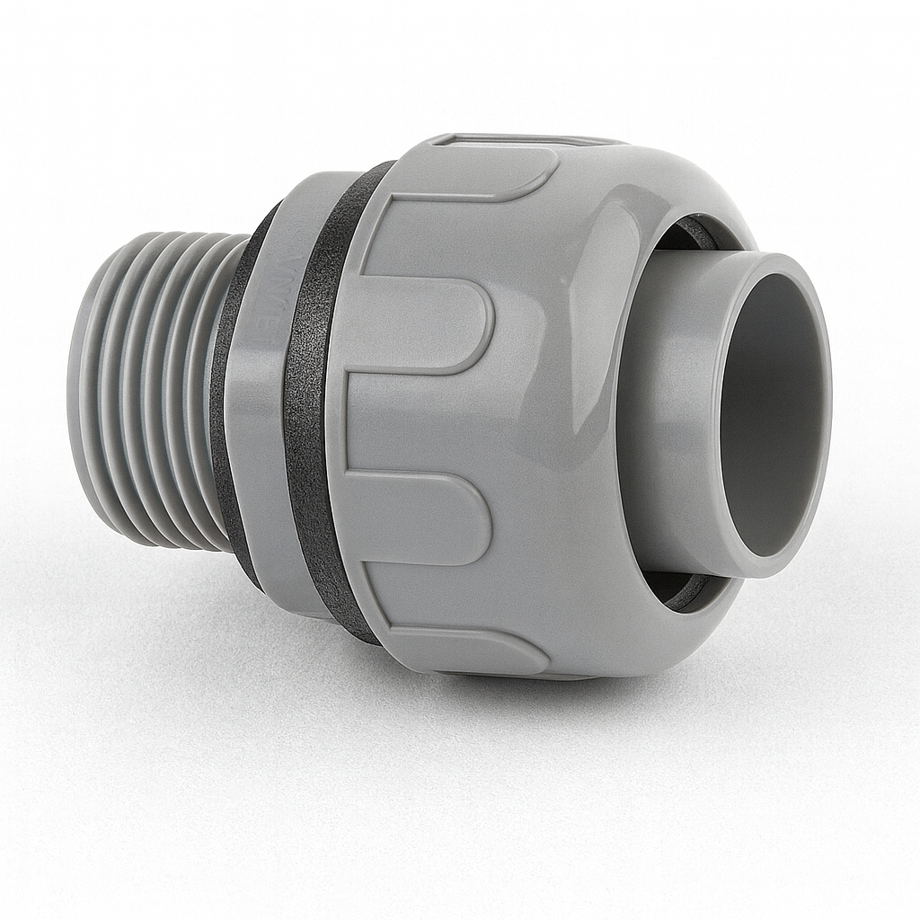 Malibu PowerSeal™ NMLT Non-Metallic Liquid Tight Straight Connector - 1/2" to 2"