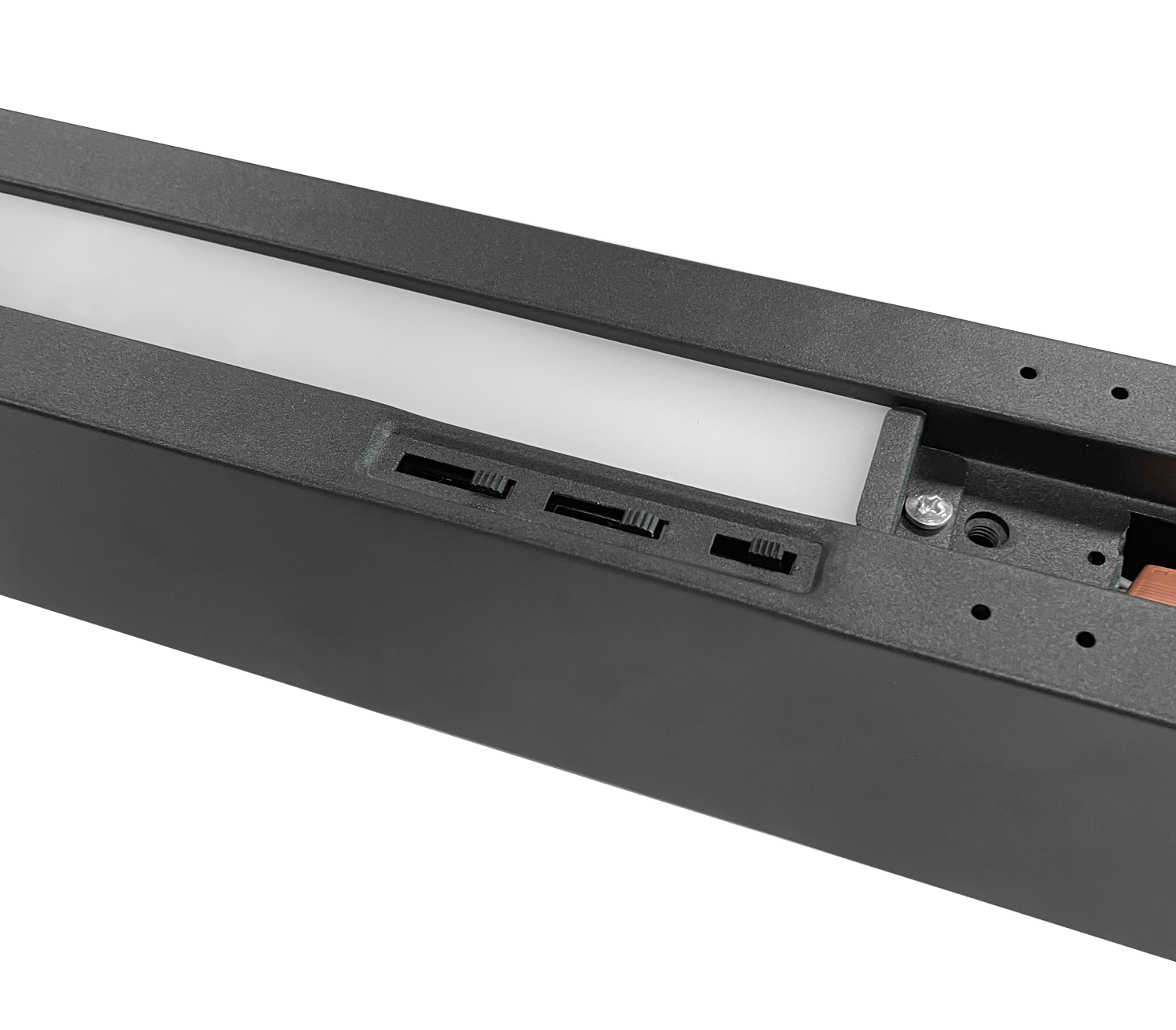 Malibu LightStream™ 2 ft. LED Linear Light - Selectable Wattage & Color, Suspended Up/Down Lighting (6 - Pack, Black) - Malibu