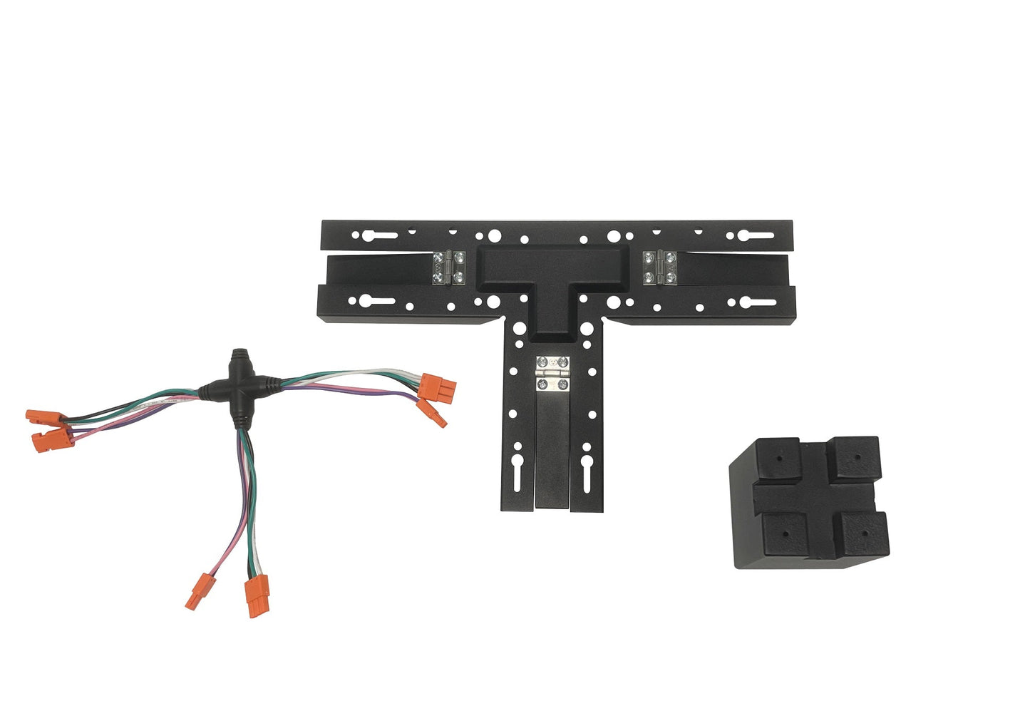 Malibu Linking Brackets for LightStream™ 2/4/8 ft. Suspended LED Linear Light - I, L, T, X Shapes, Black/White Finish - Malibu