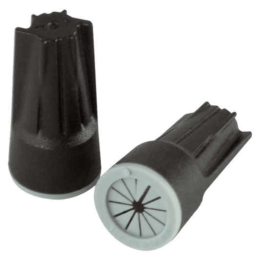 Malibu MSWN Outdoor Landscape Wire Nuts - 100 - Pack, Black, Grease - Filled, Waterproof & Corrosion - Proof - Malibu