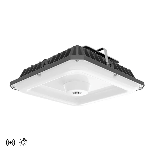 Malibu PowerArc™ Sensor Based Selectable Wattage and Color CCT Garage/Canopy Light - Bronze/White Finish (5 - pack) - Malibu