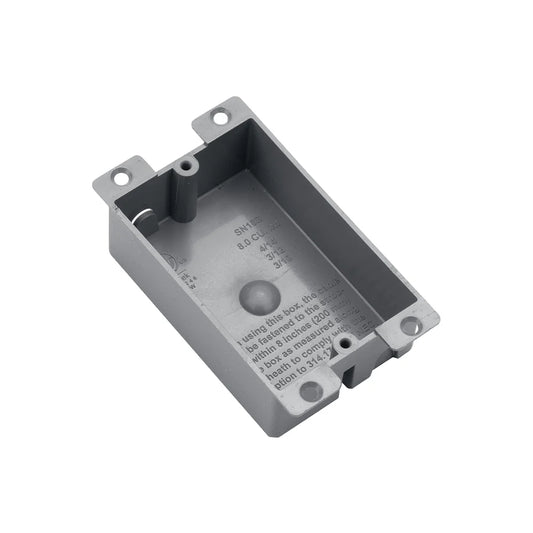 Malibu MapleBox™ P1GT-8 Non-Metallic One-Gang Outlet Box – Old Work, 8 Cubic
