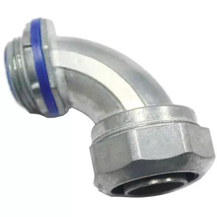 Metallic Liquid-Tight 90° Connector - Multiple Sizes - Malibu