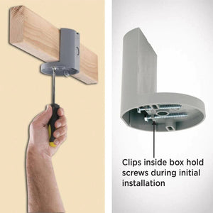 Non-Metallic 4" Saddle Type Ceiling Fan Box - Malibu